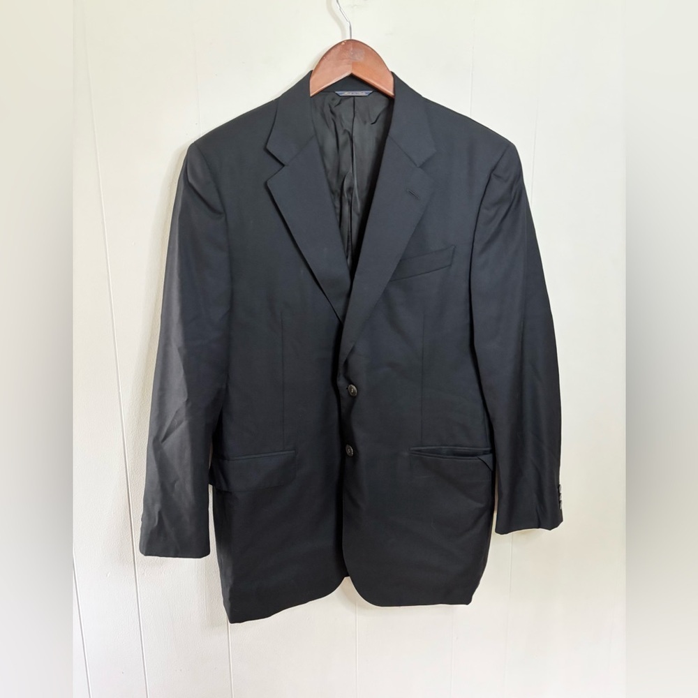 TRUSSINI Linea Nuova Suit jacket SZ 42R black Fully Lined men’s black